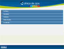Tablet Screenshot of clinicadeojos.com.ve